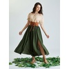 image:imageScarlet Darkness Renaissance Shirt Women Summer Off Shoulder Short Sleeve Peasant TopsApricot