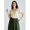 image:imageScarlet Darkness Renaissance Shirt Women Summer Off Shoulder Short Sleeve Peasant TopsBeige