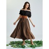 image:imageScarlet Darkness Renaissance Shirt Women Summer Off Shoulder Short Sleeve Peasant TopsBlack