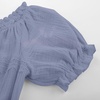 image:imageScarlet Darkness Renaissance Shirt Women Summer Off Shoulder Short Sleeve Peasant TopsGray Blue
