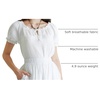 image:imageScarlet Darkness Renaissance Shirt Women Summer Off Shoulder Short Sleeve Peasant TopsWhite