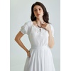 image:imageScarlet Darkness Renaissance Shirt Women Summer Off Shoulder Short Sleeve Peasant TopsWhite