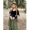image:imageScarlet Darkness Renaissance Shirts for Women Summer Plus Size Laceup TopsBlack