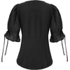 image:imageScarlet Darkness Renaissance Shirts for Women Summer Plus Size Laceup TopsBlack