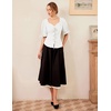 image:imageScarlet Darkness Renaissance Shirts for Women Summer Plus Size Laceup TopsWhite