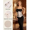 image:imageScarlet Darkness Women Corset Belt Renaissance Underbust Mesh Wide CorsetApricot