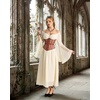 image:imageScarlet Darkness Women Corset Belt Renaissance Underbust Mesh Wide CorsetCoffee