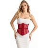 image:imageScarlet Darkness Women Corset Belt Renaissance Underbust Mesh Wide CorsetDark Red