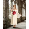 image:imageScarlet Darkness Women Corset Belt Renaissance Underbust Mesh Wide CorsetDark Red