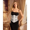 image:imageScarlet Darkness Women Corset Belt Renaissance Underbust Mesh Wide CorsetWhite