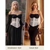image:imageScarlet Darkness Women Corset Belt Renaissance Underbust Mesh Wide CorsetWhite
