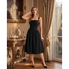 image:imageScarlet Darkness Women Corset Midi Dress Homecoming Cocktail Party SundressBlack