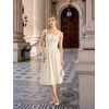 image:imageScarlet Darkness Women Corset Midi Dress Homecoming Cocktail Party SundressCream