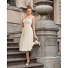 image:imageScarlet Darkness Women Corset Midi Dress Homecoming Cocktail Party SundressCream