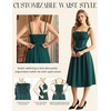image:imageScarlet Darkness Women Corset Midi Dress Homecoming Cocktail Party SundressEmerald Green