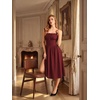 image:imageScarlet Darkness Women Corset Midi Dress Homecoming Cocktail Party SundressWine Red