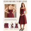 image:imageScarlet Darkness Women Corset Midi Dress Homecoming Cocktail Party SundressWine Red