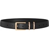 image:imageScarlet Darkness Women Leather Belt with Gold Buckle Vintage Waist BeltsBlack