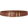 image:imageScarlet Darkness Women Leather Belt with Gold Buckle Vintage Waist BeltsBrown