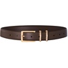 image:imageScarlet Darkness Women Leather Belt with Gold Buckle Vintage Waist BeltsDark Brown