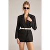 image:imageScarlet Darkness Women Leather Belt with Gold Buckle Vintage Waist BeltsIvory White