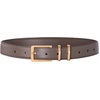 image:imageScarlet Darkness Women Leather Belt with Gold Buckle Vintage Waist BeltsSepia