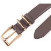 image:imageScarlet Darkness Women Leather Belt with Gold Buckle Vintage Waist BeltsSepia