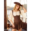 image:imageScarlet Darkness Women Pirate Renaissance Off Shoulder TopApricot Yellow