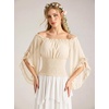 image:imageScarlet Darkness Women Pirate Renaissance Off Shoulder TopApricot Yellow