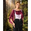 image:imageScarlet Darkness Women Pirate Renaissance Off Shoulder TopBrown Red