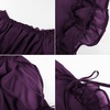 image:imageScarlet Darkness Women Pirate Renaissance Off Shoulder TopDeep Purple
