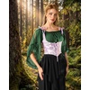 image:imageScarlet Darkness Women Pirate Renaissance Off Shoulder TopEden Green