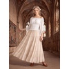 image:imageScarlet Darkness Women Pirate Renaissance Off Shoulder TopIvory White