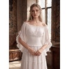 image:imageScarlet Darkness Women Pirate Renaissance Off Shoulder TopIvory White