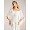 image:imageScarlet Darkness Women Pirate Renaissance Off Shoulder TopIvory White