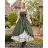 image:imageScarlet Darkness Women Renaissance Corset Dress Flowy Gothic SundressArmy Green