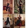 image:imageScarlet Darkness Women Renaissance Corset Dress Flowy Gothic SundressBlack