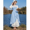 image:imageScarlet Darkness Women Renaissance Corset Dress Flowy Gothic SundressBlue