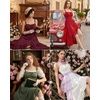 image:imageScarlet Darkness Women Renaissance Corset Dress Flowy Gothic SundressBlue
