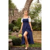 image:imageScarlet Darkness Women Renaissance Corset Dress Flowy Gothic SundressDark Blue