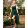 image:imageScarlet Darkness Women Renaissance Corset Dress Flowy Gothic SundressForest Green