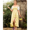 image:imageScarlet Darkness Women Renaissance Corset Dress Flowy Gothic SundressLight Yellow