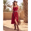 image:imageScarlet Darkness Women Renaissance Corset Dress Flowy Gothic SundressRed