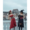 image:imageScarlet Darkness Women Renaissance Corset Dress Flowy Gothic SundressRed