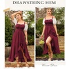 image:imageScarlet Darkness Women Renaissance Corset Dress Flowy Gothic SundressWine Red
