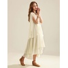 image:imageScarlet Darkness Women Renaissance Costume Split Sleeve Double Layer DressApricot