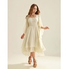 image:imageScarlet Darkness Women Renaissance Costume Split Sleeve Double Layer DressApricot