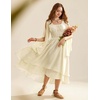 image:imageScarlet Darkness Women Renaissance Costume Split Sleeve Double Layer DressApricot