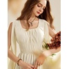 image:imageScarlet Darkness Women Renaissance Costume Split Sleeve Double Layer DressApricot