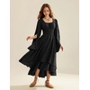 image:imageScarlet Darkness Women Renaissance Costume Split Sleeve Double Layer DressBlack